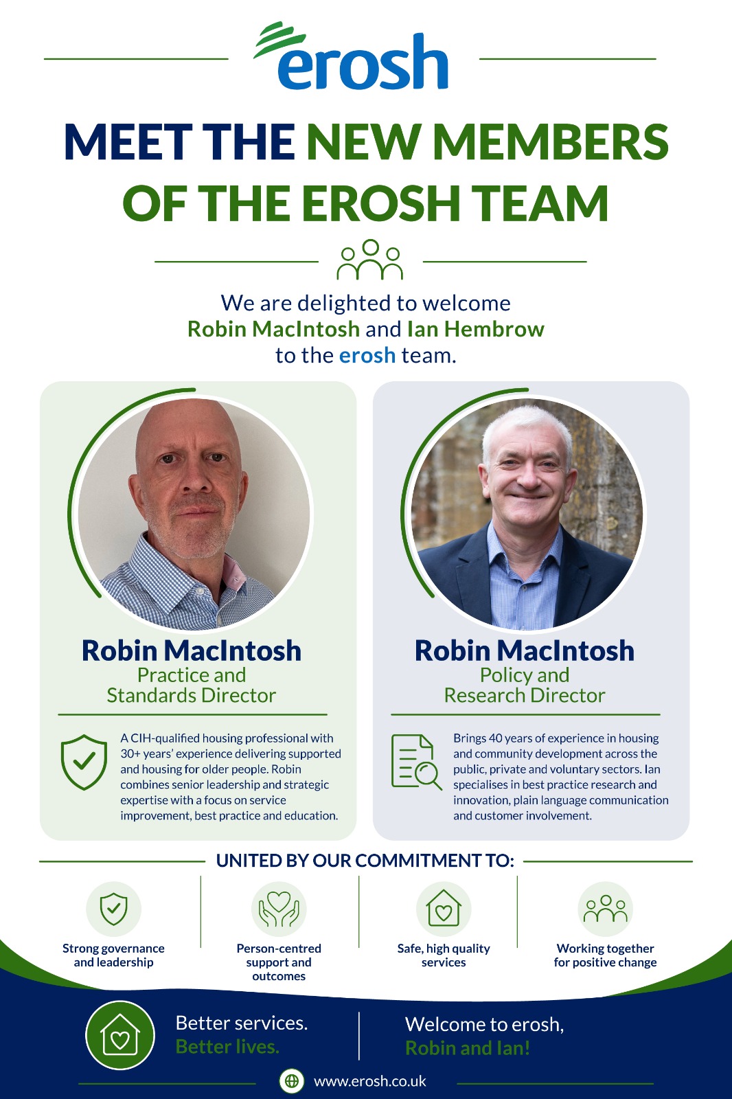 MEET THE NEW MEMBERS OF THE EROSH TEAM